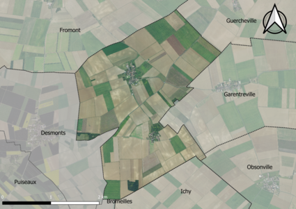 Carte orhophotogrammétrique de la commune.