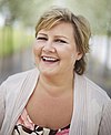 Erna Solberg, leder i Høyre. Foto: Christian Fredrik Wesenberg