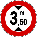 No vehicles over height shown