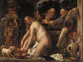 Susanna is toloye guazikye gan, Jacob Jordaens, 1653