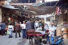 Overdekte markt in Jisr ash-Shugur (2009).