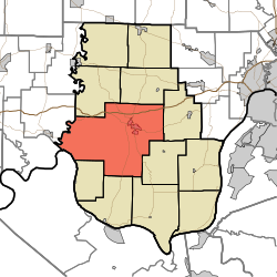 Location in Harrison County