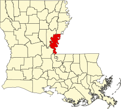 Location within the U.S. state of Louisiana