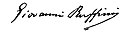 Firma di Giovanni Ruffini