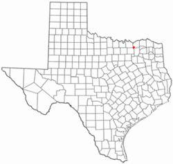 Location of Trenton, Texas