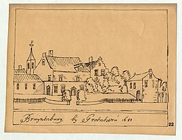 Het huis Bruinenburg in 1613