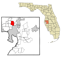 Hillsborough County Florida Incorporated and Unincorporated areas Lake Magdalene Highlighted.svg