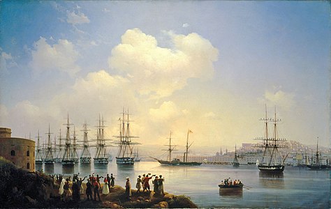 L'escadre russe à Sébastopol en 1846 (huile sur toile d'Aïvazovski).