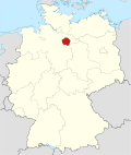 Localização de Uelzen na Alemanha