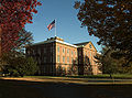 Image 50The Springfield Armory (building pictured is from the 19th century) was the first major target of the rebellion. (from History of Massachusetts)