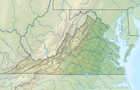 Map showing the location of Prince William Forest Park