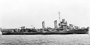 USS Boyle (DD-600) at Boston in August 1942