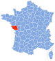 Position de la Vendée en France