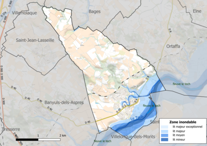 Carte des zones inondables.