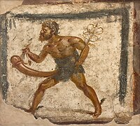 Wall mural of Mercury/Priapus