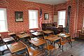 The two floors of exhibits at the Genoa School Museum include a classroom set up to look much as it did when students studied there.