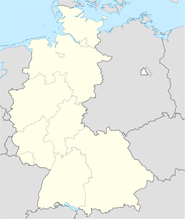 Чемпіонат ФРН з футболу 1966—1967: Бундесліга. Карта розташування: Західна Німеччина