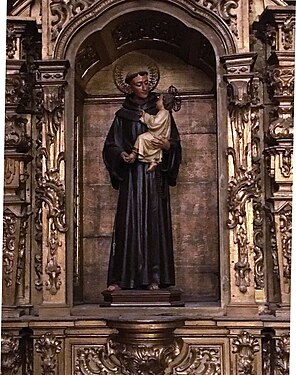 Detalle del retablo de la capilla de San Antonio