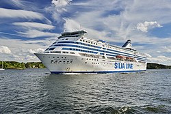 M/S Silja Serenade Tukholman saaristossa vuonna 2017.