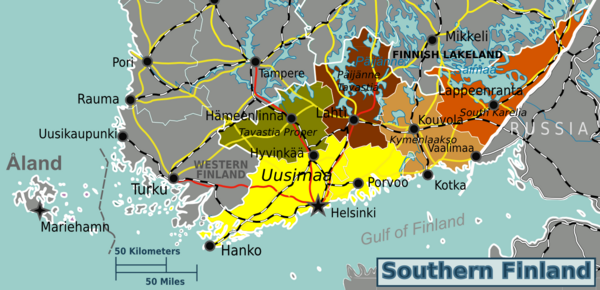 Mappa divisa per regioni