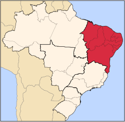 Location of Rajoni Verilindor i Brazilit