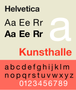 Helvetica.