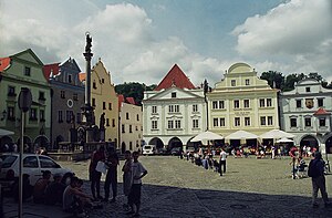 Główny plac Českiego Krumlova – Namesti Svornosti