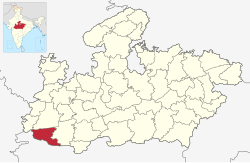 Madhya Pradesh میں محل وقوع