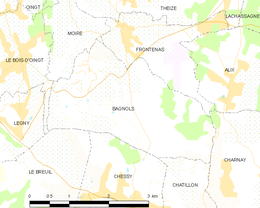 Bagnols - Localizazion