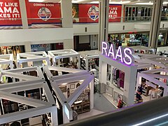 RAAS, short for "retail as a service" (operating 2017–2018) in Phase IV of West Edmonton Mall, November 27, 2017.[45]