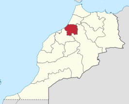 Kaart van Rabat-Salé-Zemmour-Zaer