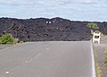 Kustweg, onder lava bedolven