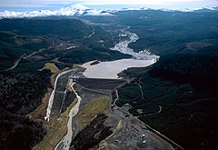 The Sediment Retention Structure on the North Fork.