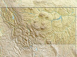 Location of Whitefish Lake in Montana, USA.