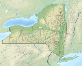 Map showing the location of Albany Pine Bush Preserve