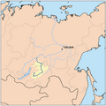 El ríu Vitim —afluente del Lena— forma la frontera este de Buriatia con Zabaikalie