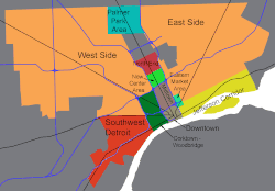 City of Detroit areas