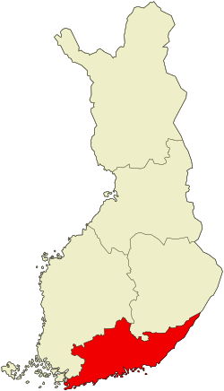 Finlandia meridionale - Localizzazione