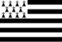 Flagge der Region Bretagne