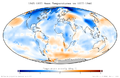 Image 36Mean temperature anomalies during the period 1965 to 1975 with respect to the average temperatures from 1937 to 1946. This dataset was not available at the time. (from History of climate change science)