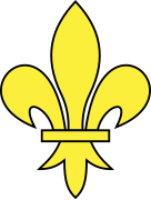 Meuble fleur de lys en héraldique.