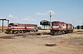 Schienentransport in Sudan. Bahnhof Kosti