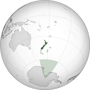 Kart over New Zealand