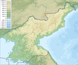 金剛山在朝鲜民主主义人民共和国的位置