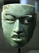 オルメカ文化の翡翠の仮面