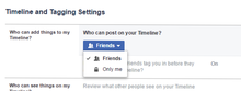 Screenshot of Facebook privacy settings section.