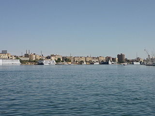 Assouan, vue du Nil.