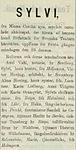 Notis om Sylvi i Program-bladet. Tidning för Helsingfors teatrar och konserter den 20 januari 1893.