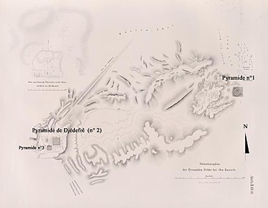 Posició de la piràmide al mapa de Lepsius