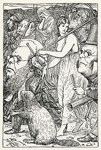 The Hunting of the Snark, Plate VI, by Henry Holiday (edited by Adam Cuerden)